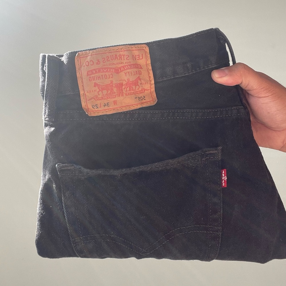 34/29 black washed Levi’s